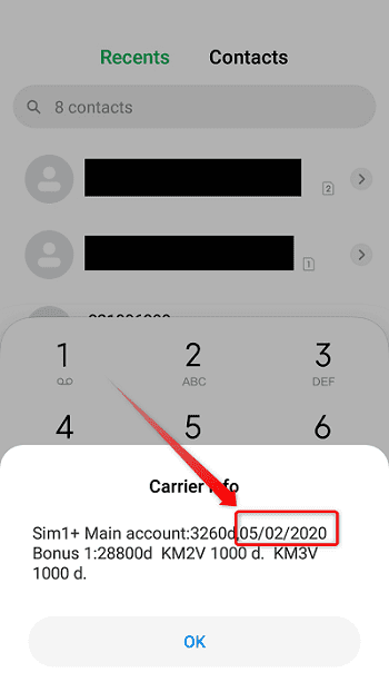 mobifoneのSIMカード①：チャージ